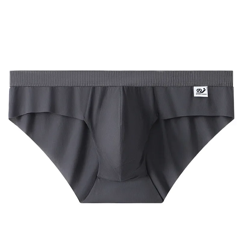 New Arrival Men's Briefs Ice Silk Underwear Seamless Breathable Low Waist Panties Shorts — image 37