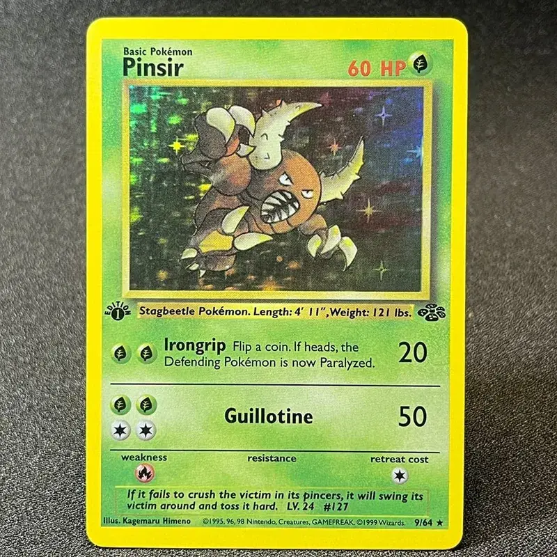 Carte foil PKM Charizard Blastoise Venusaur Alakazam Mewtwo Zapdos Raichu 1996 1a edizione Game Collection Carte proxy PTCG — image 18