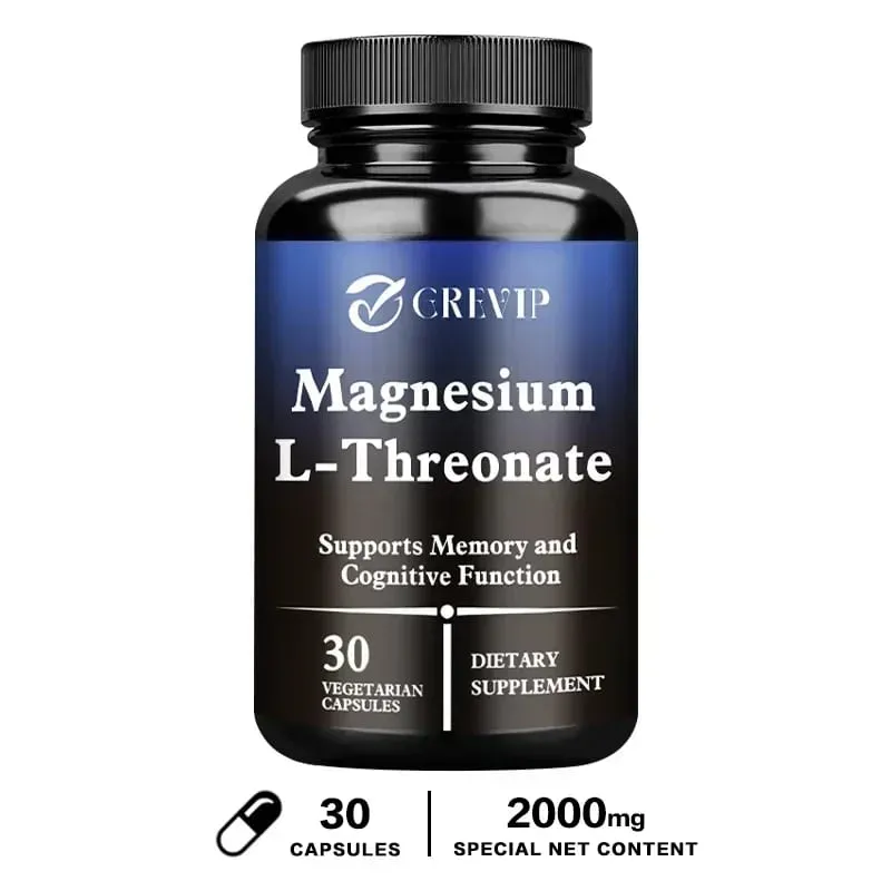 Magnesium L-Threonate Supplement – Promotes Brain Health and Enhances Memory Boosts Nerve Energy Sleep Support Cognition