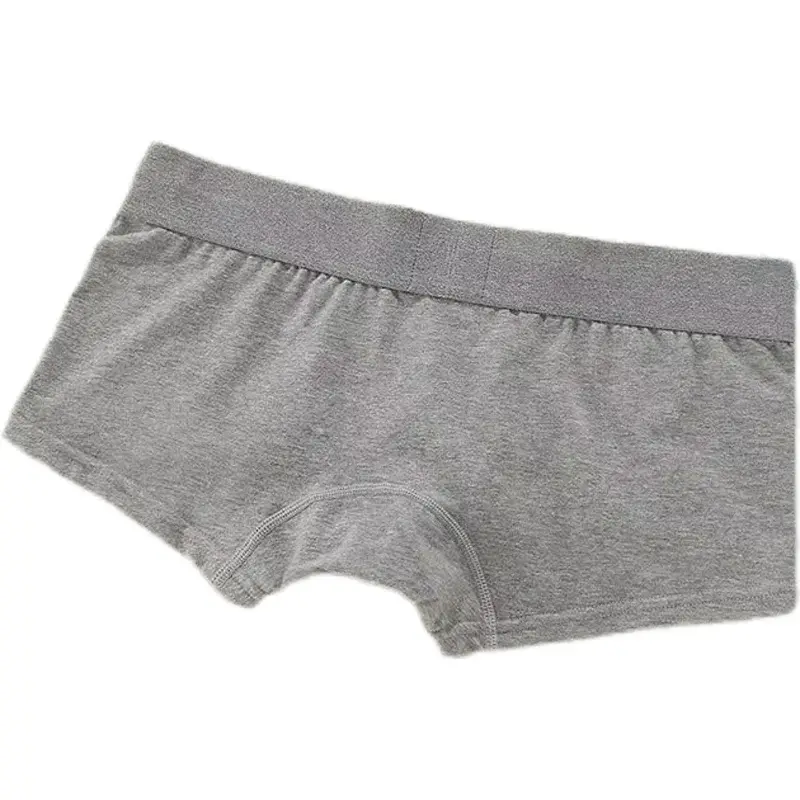 Men's Flat Corner Underpants Low Rise Fashion Solid Color U Raised Slim Fit Breathable Shorts — image 9