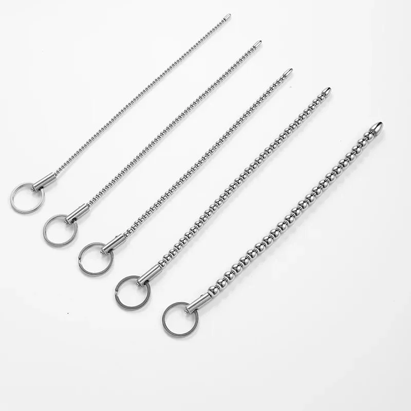 Electric shock Stainless Steel Urethral Sound Dilators Penis Plug Insert Stimulation Catheter Beads Masturbator Sex Toys For Men — image 5