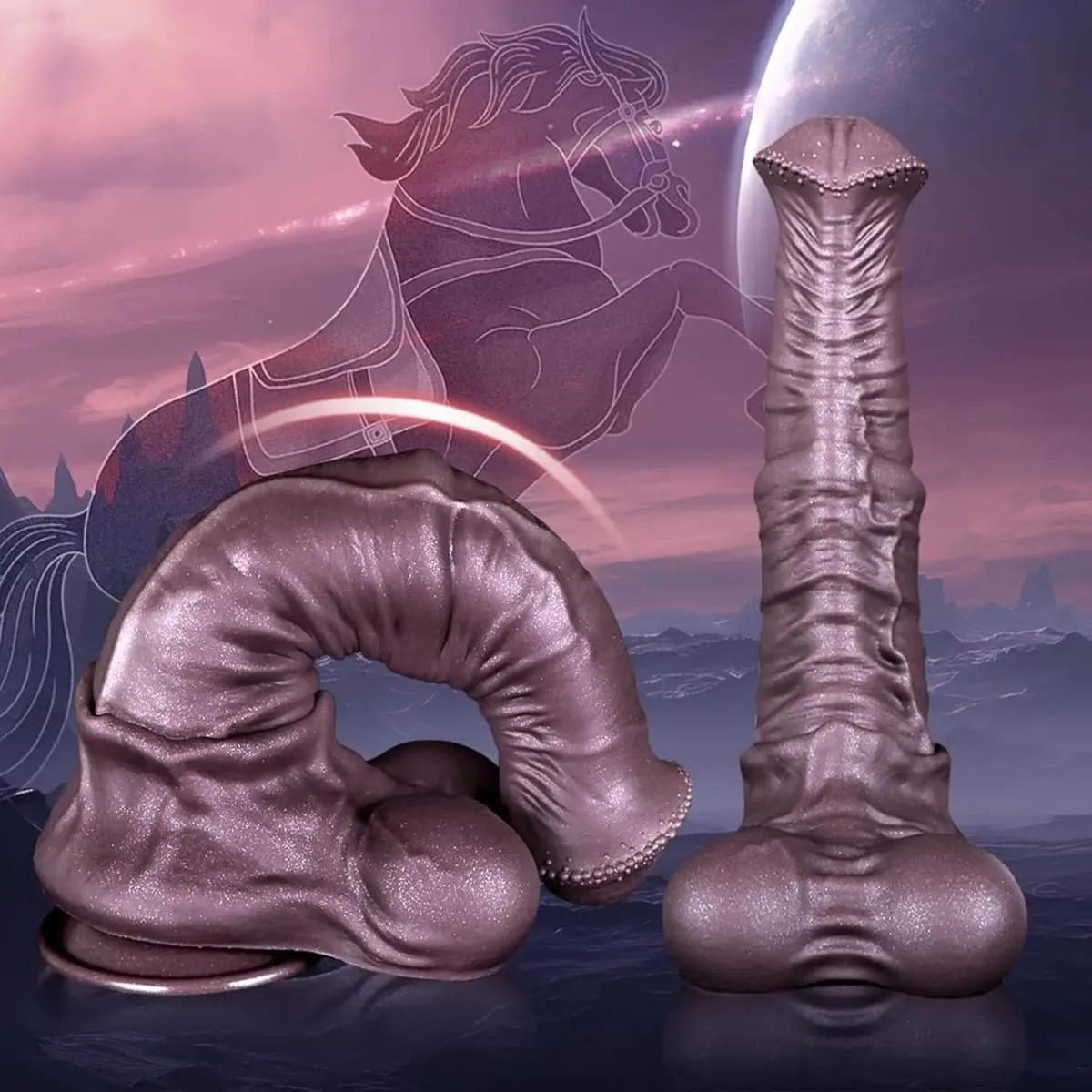 ขนาดใหญ่พิเศษม้าDildo 3.2 ''เส้นผ่านศูนย์กลางมอนสเตอร์ใหญ่Dildosพร้อมถ้วยดูดสำหรับAnalสัตว์แฟนตาซีของเล่นสำหรับผู้หญิงผู้ชายเกย์ 18 — image 3