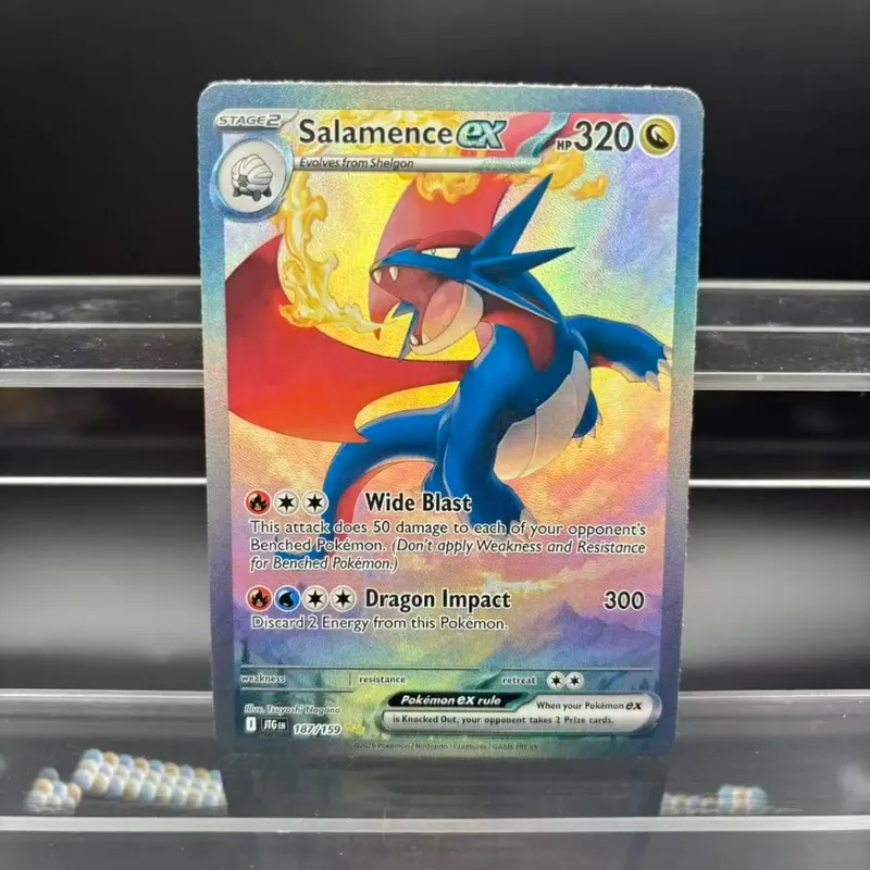 Kad Koleksi DIY Psyduck Salamence Crobat Mewtwo ex EN Buatan Sendiri Kad Tunggal Permainan Klasik Anime Kad Hadiah Mainan — image 17