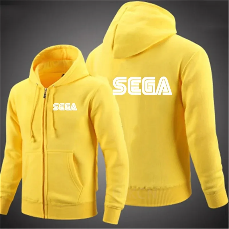 Men Sweatshirts Autumn Sega Pullover Casual Zipper Jacket for Male Hoody Outdoor Sweatshir Autumn Solid Color Turtleneck Swea — image 12