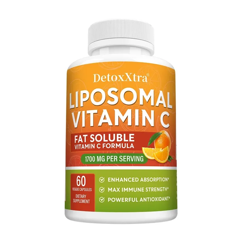 Liposomalna witamina C 1700 mg o wysokiej wchłanialności Silny przeciwutleniacz wspomaga produkcję kolagenu Układ odpornościowy i zdrowie skóry — image 10
