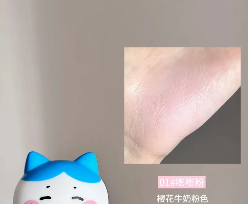 Pinkbear Single Blush Serbaguna Krim Cermin Lip Gloss Matte Lip Cream Air Kilauan cahaya Mekap Bibir Tahan Lama — image 14