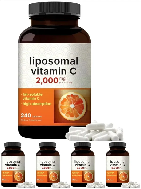Liposomal Vitamin C 2000mg High Absorption Fat-Soluble 240 Capsules 60 Servings Non-GMO Gluten Free — image 10