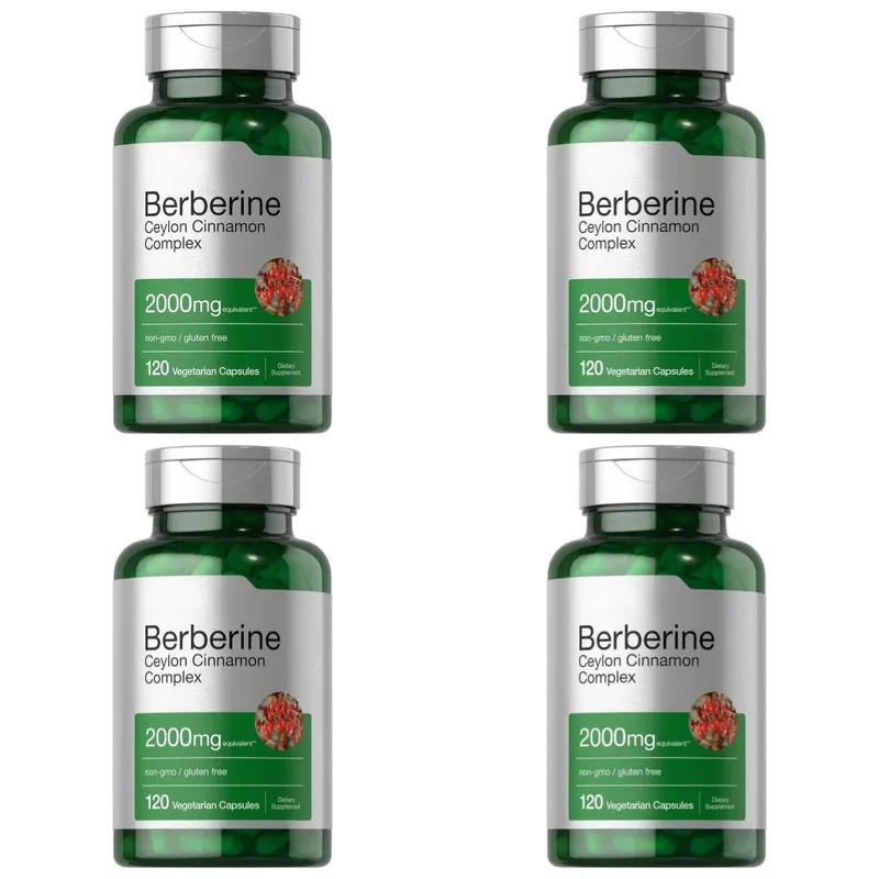 Berberyna Ceylon Cynamon Kompleks 2000 mg Kapsułki wegetariańskie Bez GMO Bezglutenowy codzienny suplement odnowy biologicznej dla dorosłych 120 sztuk — image 10