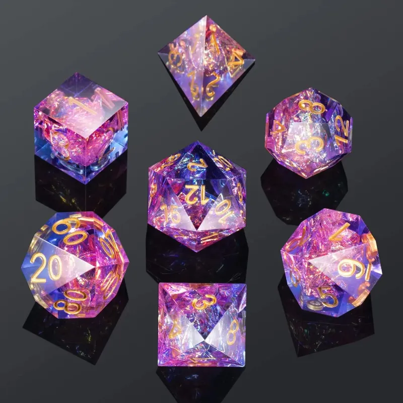 Set Dadu DND Resin Sharp Edge untuk Dungeons and Dragons Role Playing dan Permainan Meja — image 10