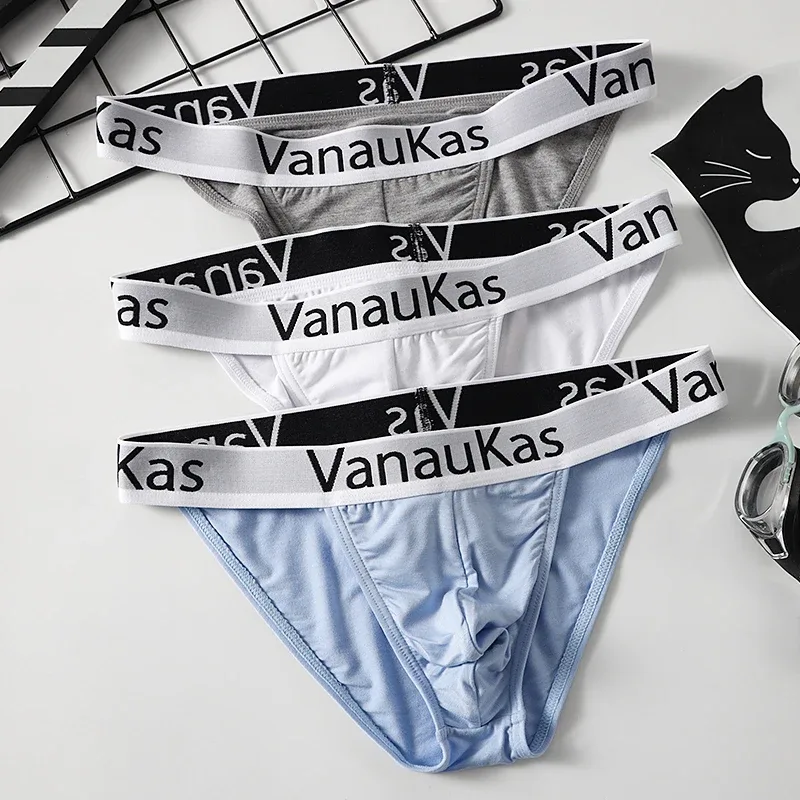 3-Piece High-Cut Mini Briefs: Men's Modal, New Style, Hollow Elastic, Sexy Low-Rise Underwear — image 9
