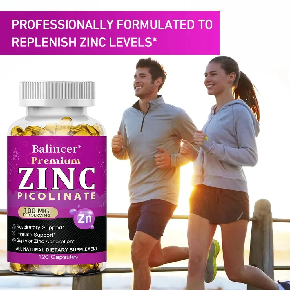 Zinc Picolinate 100 Mg - Superior Zinc Absorption Boosts Immune Support Sleep & Energy Supports Respiratory Health — image 5