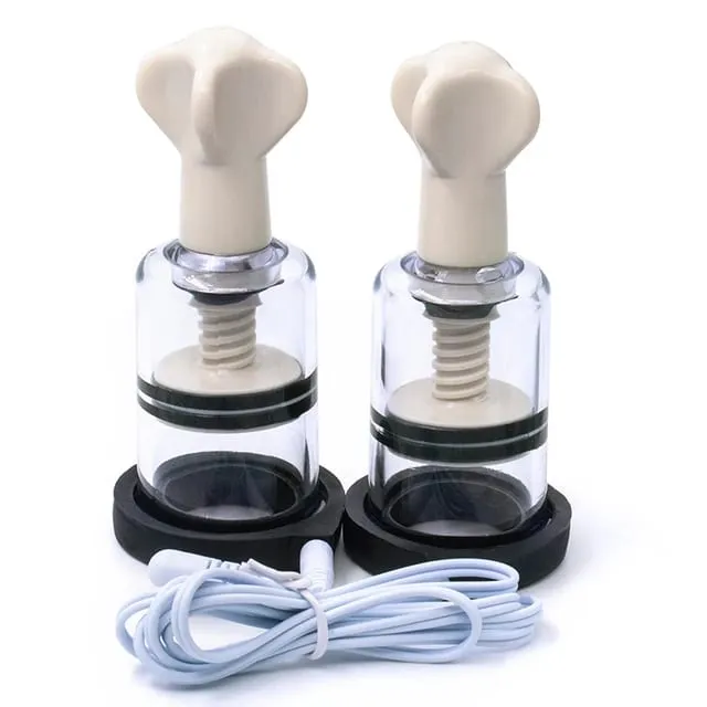 Aksesori Kejutan Elektrik BDSM Pengapit Puting Pengurut Payudara SM Bondage Klip Labia Perangsang Kelentit E-stim Sarung Tangan/Pad Mainan Seks Pasangan — image 10