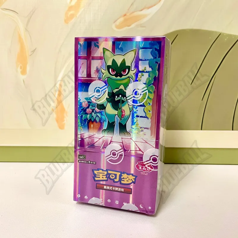 Pokemon asal Scarlet Violet Gem Pack Vol6 Kotak Nipis TCG Collectible Battle Kad Dagangan Hadiah Mainan Versi Cina Ringkas — image 4