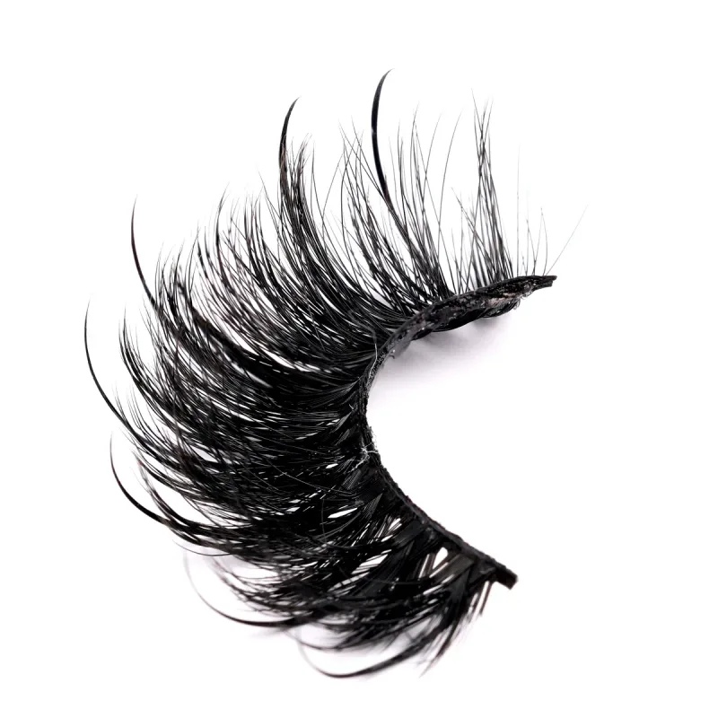 Cils humides pointes Volume moelleux pleine bande cils accessoires de maquillage Faux vison cils vendeur humide Manga cils Faux cils
