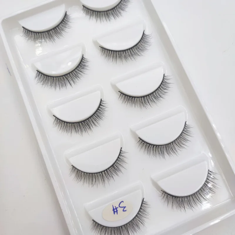 Natural 3D Mink False Eyelashes Makeup Fake Eye Lashes Faux Cils Make Up Beauty Tools Wholesale 5 Pairs — image 39