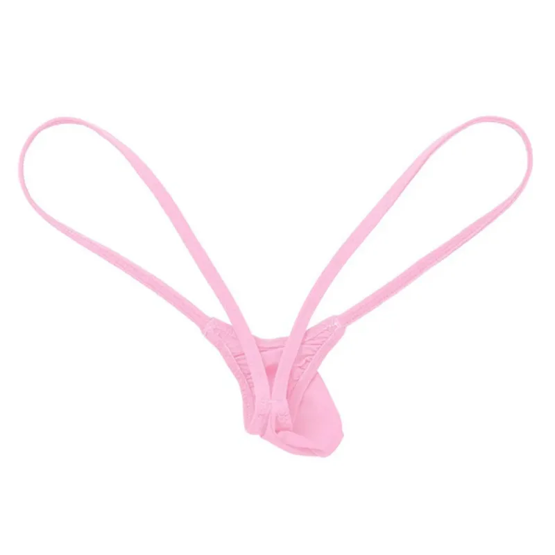 울트라 얇은 게이 남성 끈 팬티 g-문자열 원활한 남성 Jockstrap 마이크로 T 백 속옷 남성 문자열 비키니 수영복 파우치 언더 팬츠 A50 — image 3