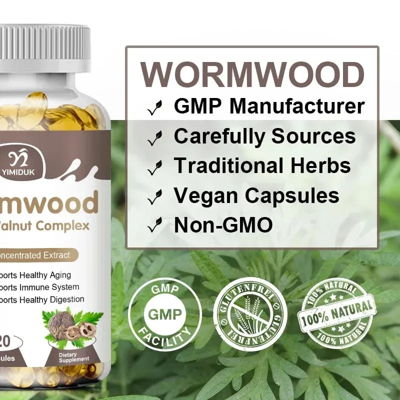 Premium Wormwood Cleanse Supplement with Black Walnut Clove & Quassia Supports Intestinal Health Detox & Digestive Balance — image 6