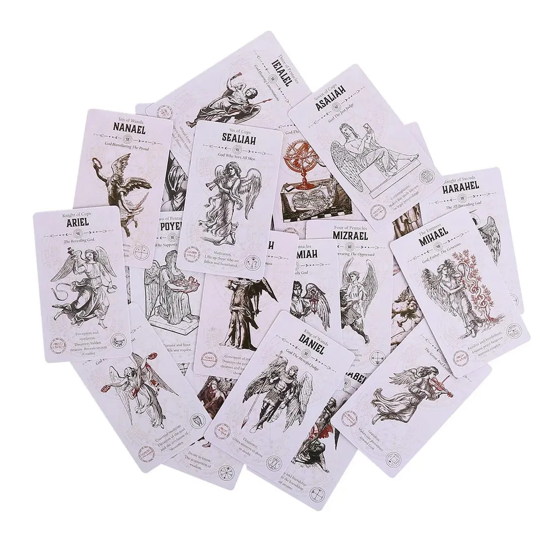 Engel-Tarot-Karten, mysteriöse Wahrsagerei, Orakel für Party-Play-Brettspiel-Deck — image 4