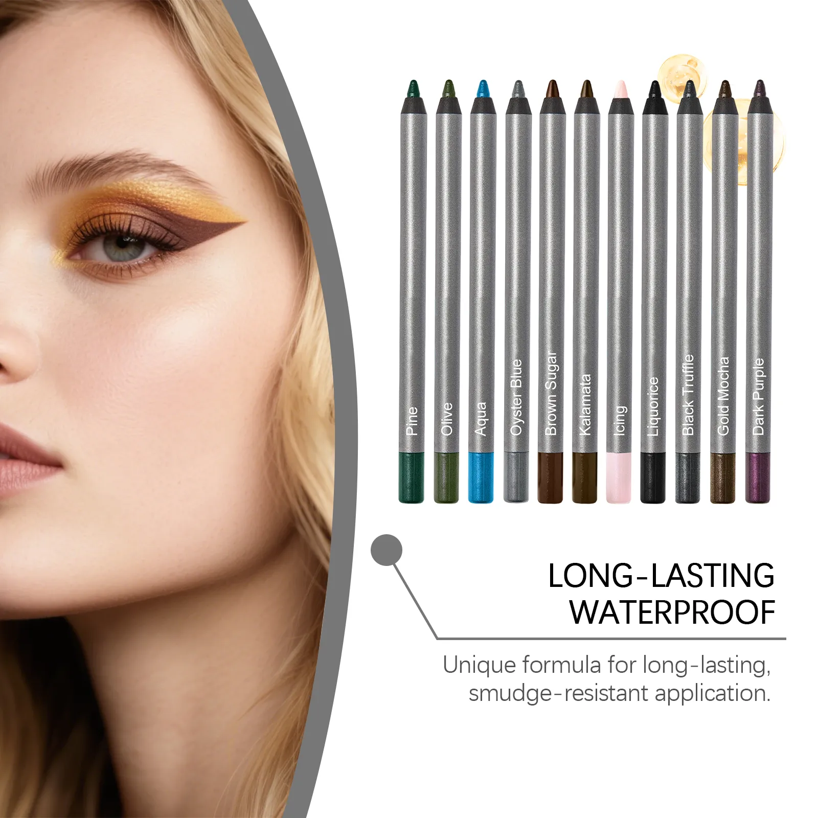 ปากกาอายไลเนอร์กันน้ำธรรมชาติ Outline Line Quick-Drying เริ่มต้น Eye แต่งหน้า Anti Smudge อายไลเนอร์แต่งหน้าเครื่องสำอาง — image 6
