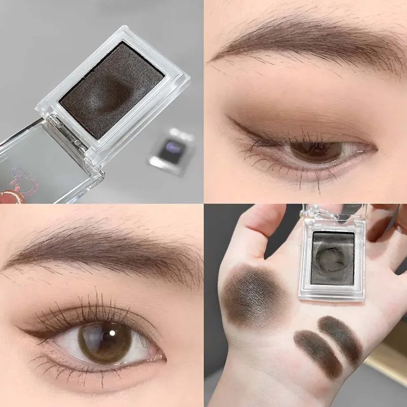 Donkerrood Bruin Monochroom Oogschaduw Crème Aardappelpuree Natuurlijke Veegvaste Niet-uitdrogende Matte Oogschaduw Waterproof Eyeliner