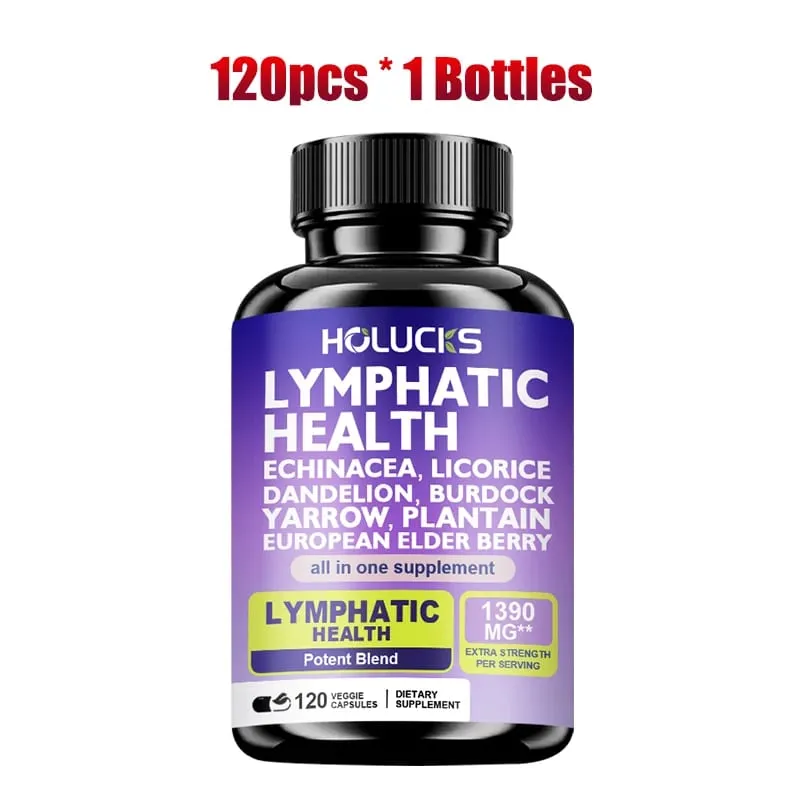 Acquista 2 Ricevi 2 gratis! Il supporto delle capsule per la salute linfatica pura riduce il gonfiore stimola la disintossicazione e il sistema immunitario migliora la circolazione — image 8