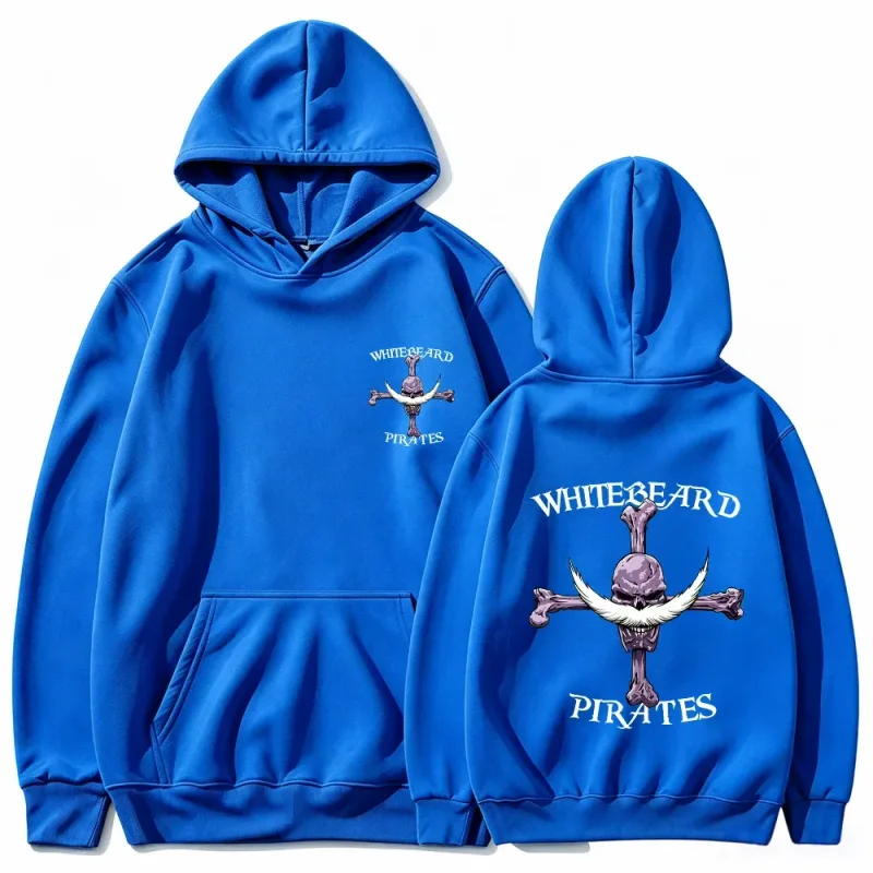 Moletom com capuz de piratas de barba branca de uma peça, moletom com estampa, barba branca Jolly Roger Anime gráfico streetwear top com capuz — image 10