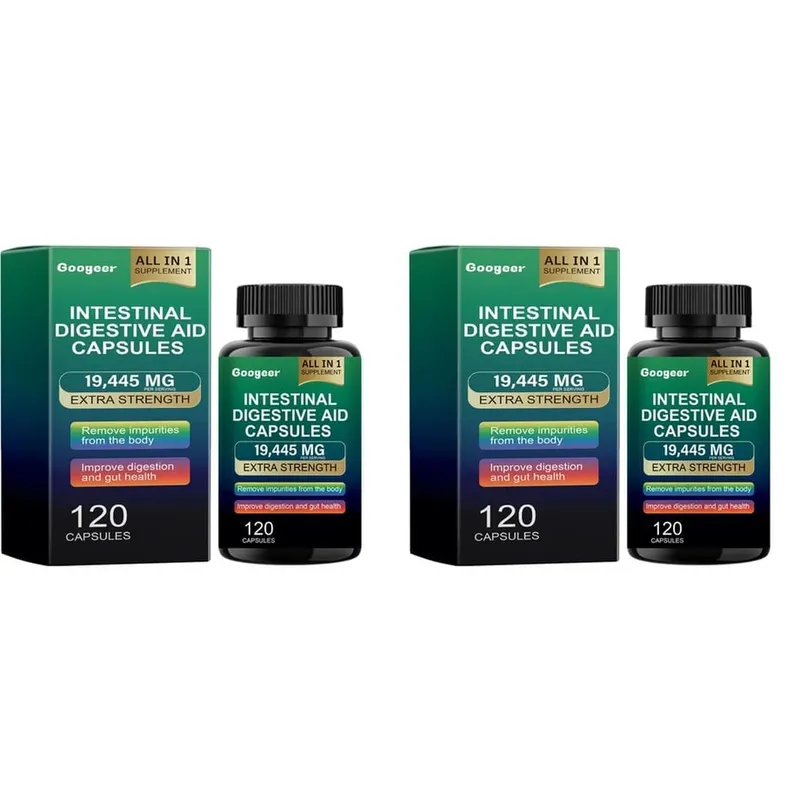 Googeer Intestinal Digestive Aid Capsules Fischölextrakt unterstützt die Verdauung und die Darmgesundheit unterstützt die Immunität 120 Kapseln — image 8