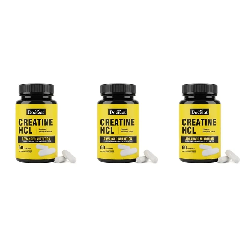 Docteat Creatine HCL Capsules พร้อมวิตามินบี 6 B12 และอบเชยเพื่อพลังงานของกล้ามเนื้อและการสนับสนุนประสิทธิภาพผู้ใหญ่ 60 แคปซูล — image 9
