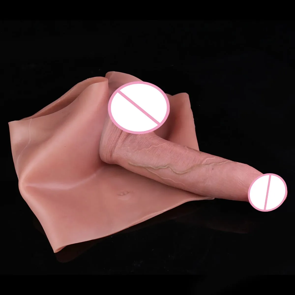 Dicker Hohldildo Männlicher Umschnalldildo Riesiger Hohldildo Dick Extender Silikon Realistischer großer Penis Sexspielzeug für Paare Sex — image 5