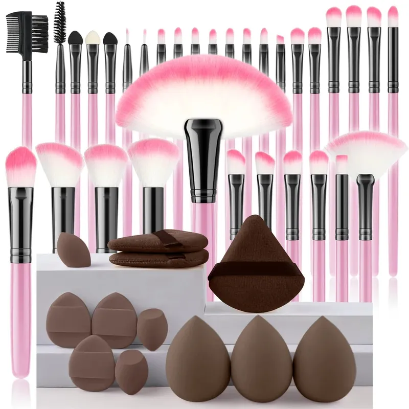 32Pc Makeup Brush Set Cosmetic Tools for Powder Eye Shadow Foundation Blush Blending Beauty Makeup Brush Kit for Makeup Starters — image 27