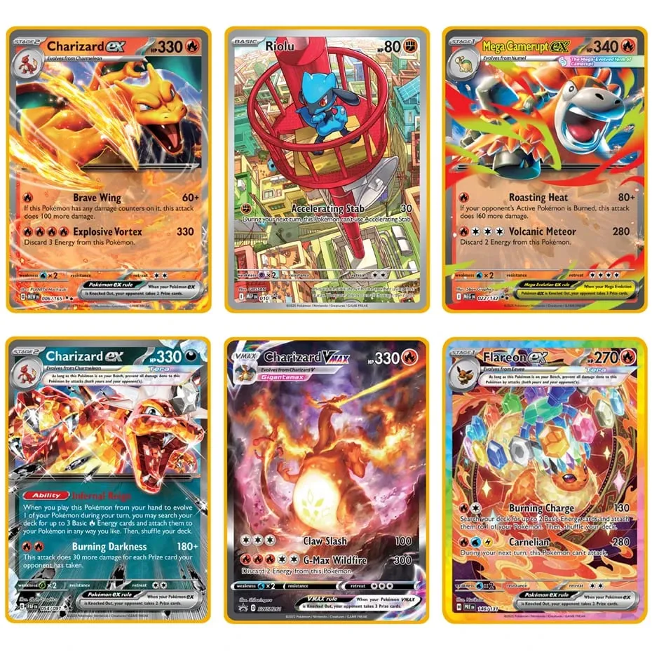 2025 NEU Pokemon Metallkarte 10000 Punkte Arceus Glurak Superkarte Golden English Mewtwo Vmax GX EX Anime Collection Cards Gif — image 3
