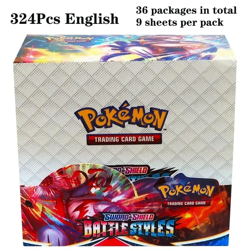 324Pcs Pokemon TCG: Sword & Shield Tempest Bonds Booster Box Trading Card Game Pokemon Card Kids Toys Board Game — image 18