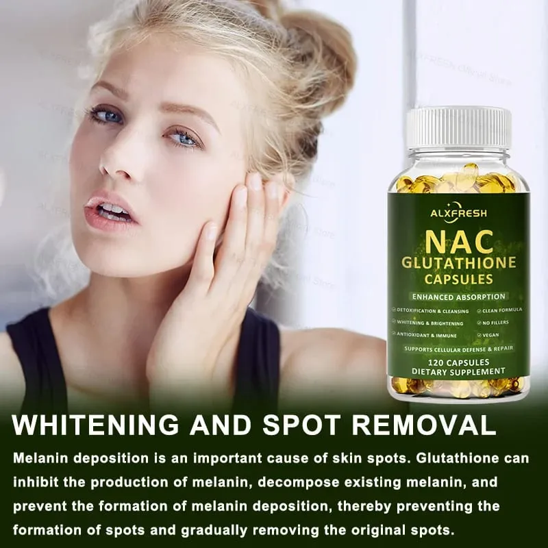 Premium NAC + Glutatione Complex Detox e potenziamento antiossidante con vitamina C | Supplemento per la salute del sistema immunitario a supporto del fegato