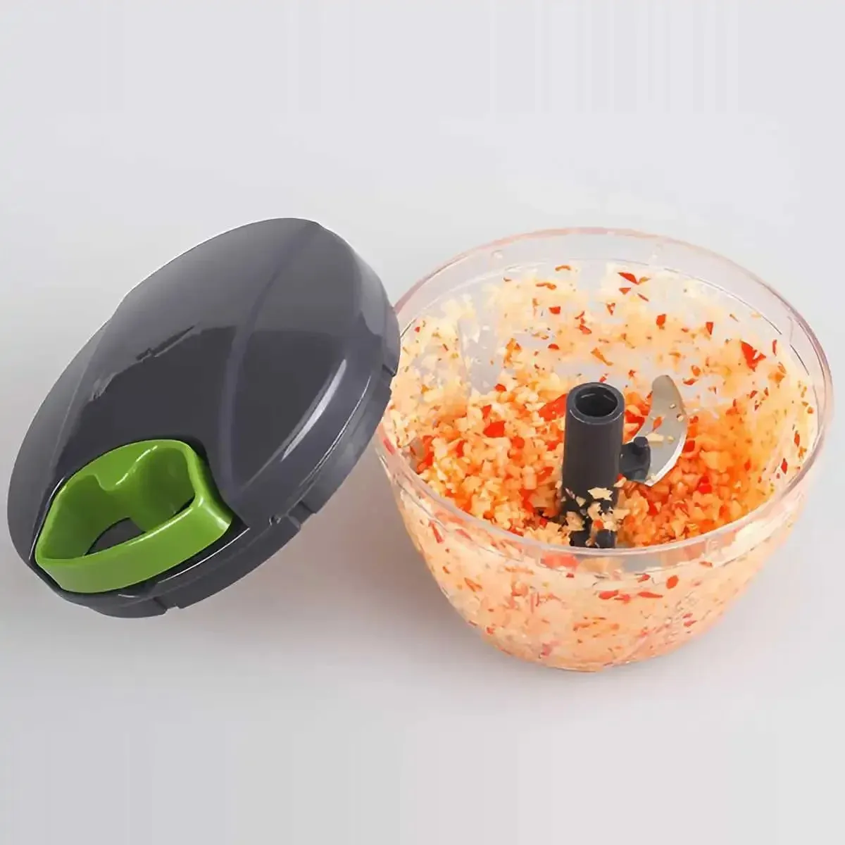 Hachoir alimentaire manuel de 1000ml, coupe-légumes, oignons, ail, Fruits, herbes, noix, robot culinaire de cuisine — image 4