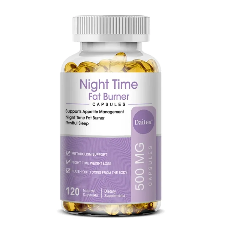 Pembakar Lemak Malam Hari Meningkatkan Metabolisme Manajemen Berat Badan Meningkatkan Tidur - 500 Mg Melayani 120 Kapsul