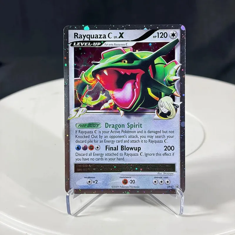 Karty proxy Seria EX Rayquaza Złota gwiazda Charizard Gengar Pikachu Hobby Hobby Kolekcje Kolekcja gier Karty Anime — image 4