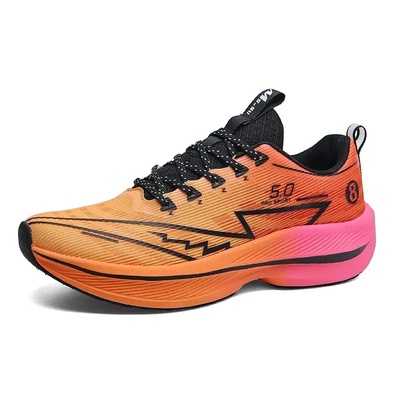 ใหม่ผู้ชายแผ่นคาร์บอนรองเท้าวิ่งเบาะนุ่ม Shock Absorbing กีฬารองเท้ารองเท้าผ้าใบ Unisex Anti-SLIP รองเท้า — image 10