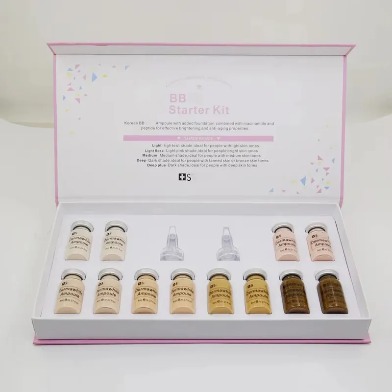 Korea 8ml BB krémová ampule pro začátečníky Starter Kit Face Foundation Salmon DNA Serum Moisturise Whitening Cosmetic — image 5