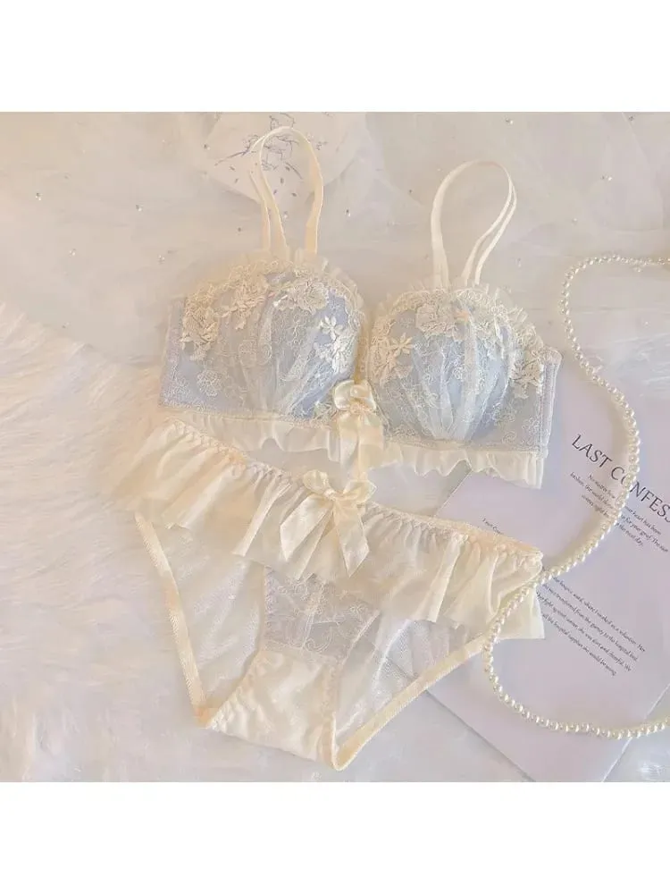 Küçük Göğüsler için Kablosuz Push Up Sütyen Sarkma Önleyici Dantel Bralette Kadın Yastıklı Olmayan İç Giyim Geliştirmek ve Kaldırmak için Konfor Sütyen — image 6