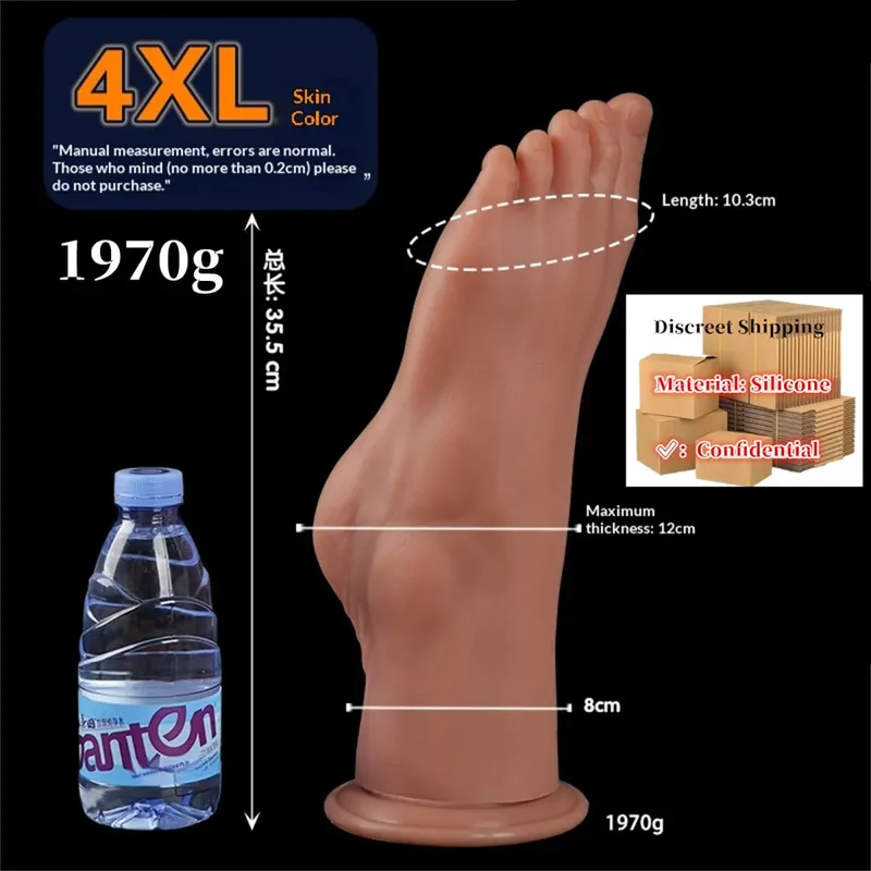 Styl nohou Anální kolík Velký silikonový zadek Hluboká masturbátor Dildo Dildo Stimulátor Anální Dildo Sexuální hračka pro dospělé pro ženy 성인용품 — image 14