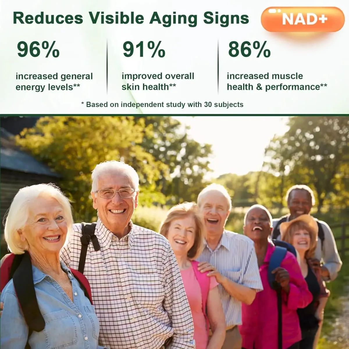 Liposomal NAD+ อาหารเสริมขั้นสูงพร้อมสารเรสเวอราทรอล - แคปซูล NAD Plus สำหรับการต่อต้านการทำงานของสมองและการฟื้นฟูเซลล์ — image 6