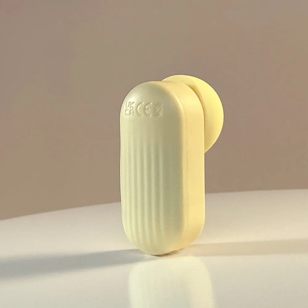Dream Vibe Echo 2-v-1 Mini přísavka do uší ve tvaru žlutého vibrátor na klepání a sání Sexuální hračka pro ženy Masážní přístroj bradavek klitorisu — image 4