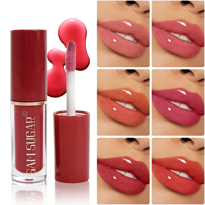 Trasparente Lucido a specchio Lucidalabbra Mini Lucidalabbra Olio Rossetto liquido idratante a lunga durata Dissolvenza Linee labbra Rimpolpante Tinta labbra Trucco — image 2