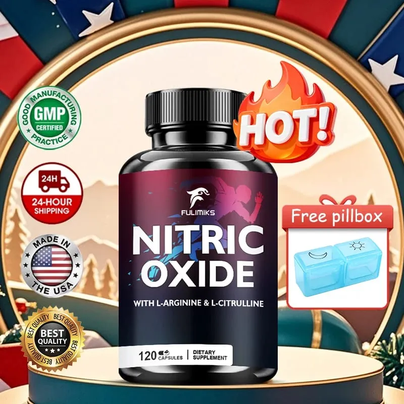 Napakahusay na Nitric Oxide Supplement - Premium Muscle Support Nitric Oxide Booster - Natural Energy at Heart Health Support — image 2