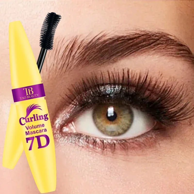 Black Waterproof Mascara for All Lengthening Makeup Products Eyelash Extension Curling Eye Lashes Mascara 7D Effect Eye Cosmetic