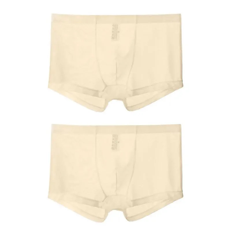 Transparent Boxers for Men See Through Male Underpants Sexy Mesh Low Waist Ice Silk Thin Cooling Men Panties Men Underwear — image 22