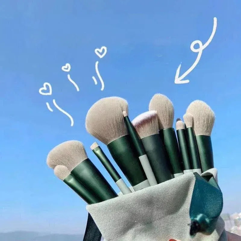 8-13 Stuks Zachte Make-Up Kwasten Set Voor Foundation Blush Poeder Oogschaduw Markeerstift Blending Make Up Cosmetische Borstel Schoonheid gereedschap — image 2