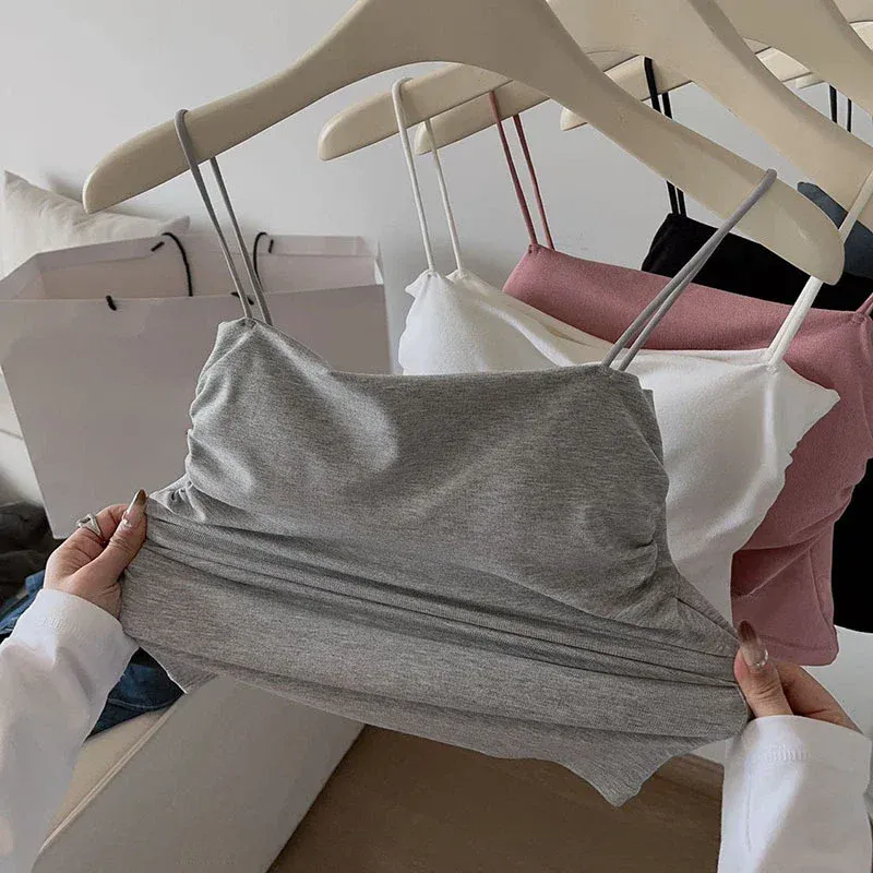 Solidna, dopasowana, zapinana na zamek kamizelka z paskiem na klatkę piersiową, odzież wewnętrzna Slim Fit, wyszczuplająca, krótka koszulka wierzchnia Gyaru — image 2