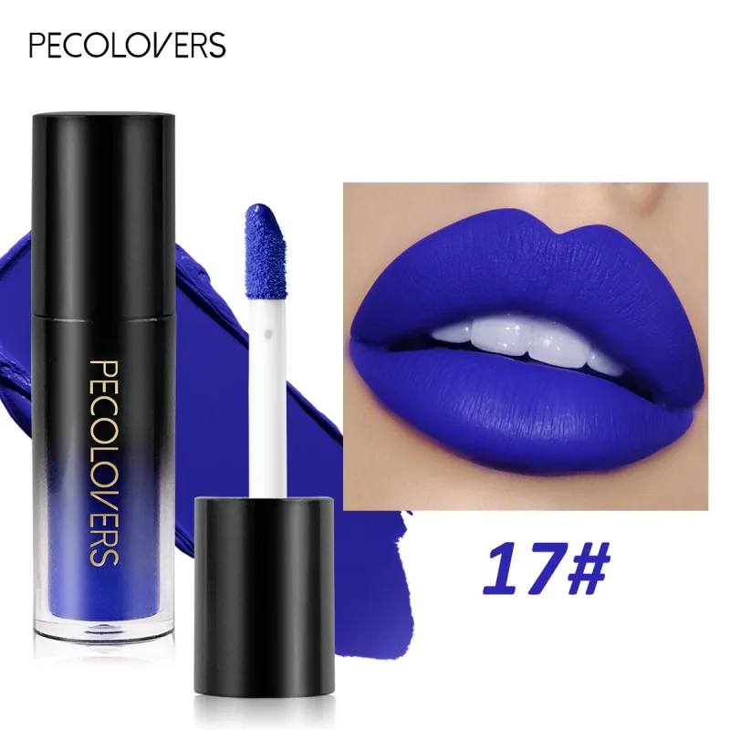หลายสี Matte Velvet ลิปกลอสกันน้ำ Long-Lasting Non-Stick CUP Smooth ลิปสติกใช้สีสูง Rendering — image 12
