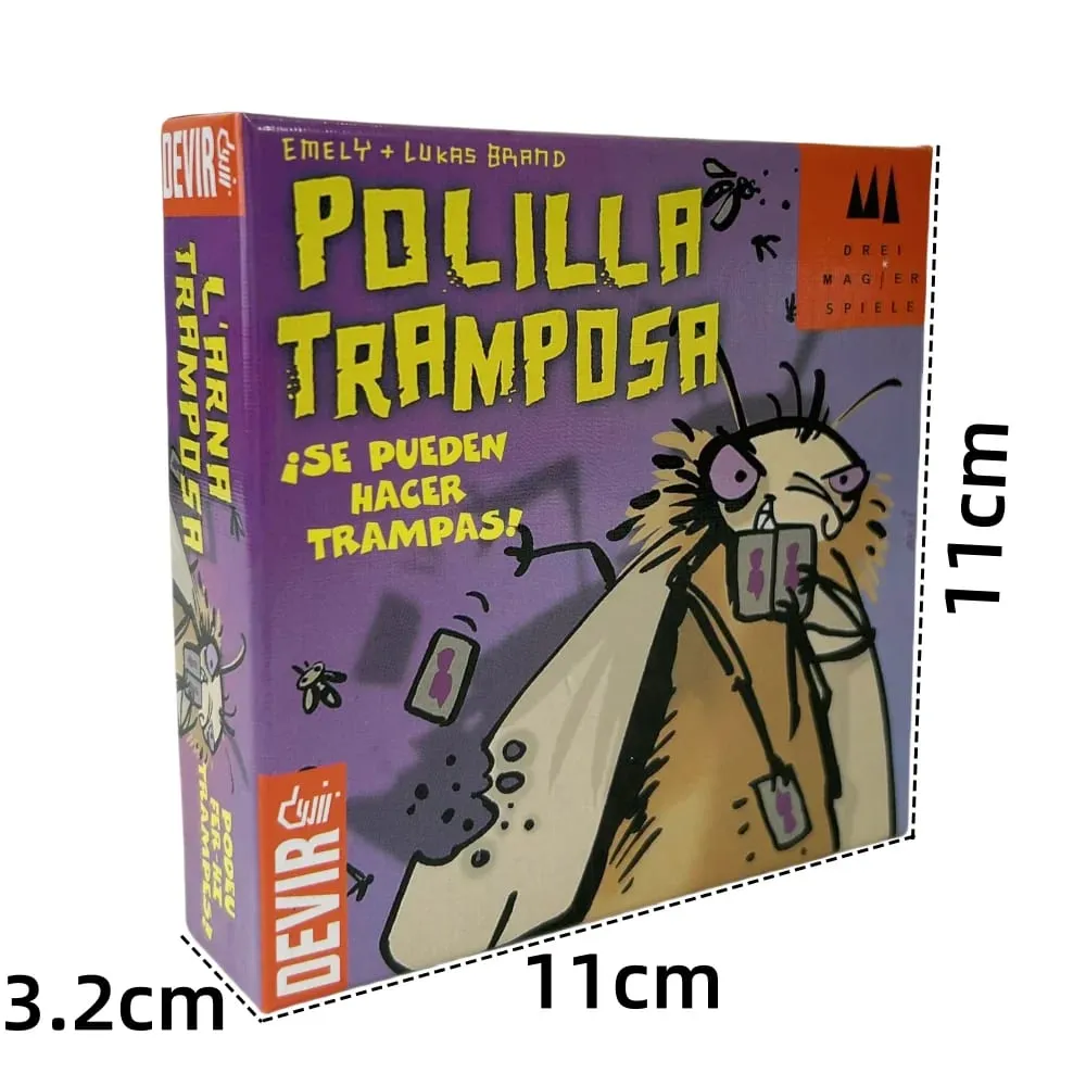 Испанский Mogel Motte Polilla Cards Настольная игра Devir-game moth чит/Royal Xiaoqiang Cheating Moth Cards